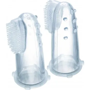 Zubní kartáček Canpol babies První kartáček na prst masážní v pouzdru