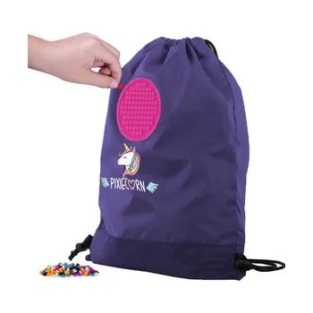 Sportovní vak PIXIE CREW vak na záda Fialový s jednorožcem