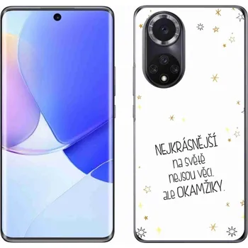 Pouzdro na mobilní telefon Gelový kryt mmCase na Huawei Nova 9 - citát 4 bílé pozadí