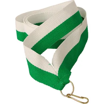 Stuha Stuha 22 mm - bílo-zelená