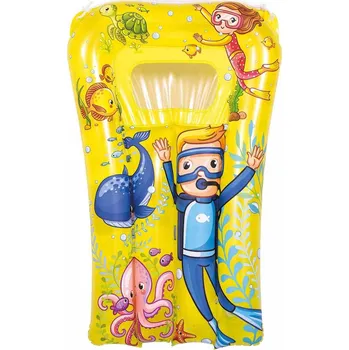 Nafukovací matrace PLÁŽOVÁ MATRACE S OKNEM POD VODNÍ SVĚT 74x48CM 37591 - ŽLUTÁ