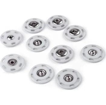 Knoflík Designové patentky / druky Ø25 mm šedá nejsvětlejší 50 pár