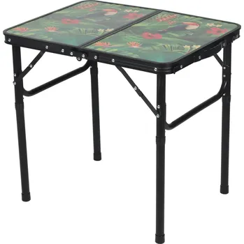 Zahradní stůl SKLÁDACÍ TURISTICKÝ STOLEK KEMPINGOVÝ 60X45X25/56CM FLOWER