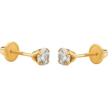 Náušnice Brilio Blyštivé náušnice ze zlata se zirkony 14/30.200/17ZIR + 2 měsíce na vrácení zboží