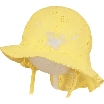Kojenecká čepice ROCKINO Dívčí letní klobouk, žlutý Varianta: 46cm