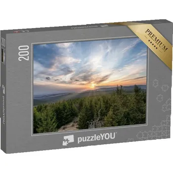 Puzzle puzzle 200 dílků „Pohled z rozhledny Anna, Orlické hory, Česká republika“