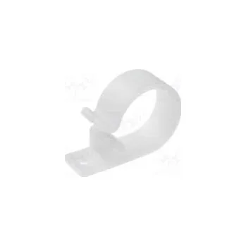 kabelová chránička Úchytky 21mm polyamid přírodní k připevnění kabelů