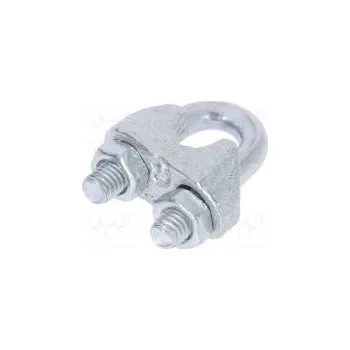 Lano Lanová třmenová svorka ocel pro lana Ølana 6mm zinek DIN 741