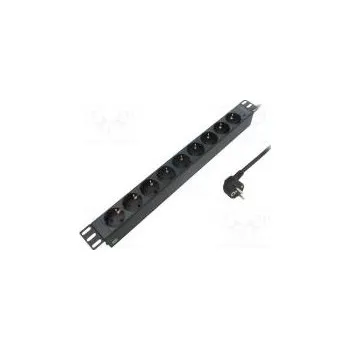 Přepěťová ochrana Nap.prodl.přívod ochranný Zásuvky 9 250VAC 16A Barva černá