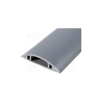 elektroinstalační lišta Uzavřené kabelové lišty šedá L 1m Mat PVC H 13mm W 60mm 85°C