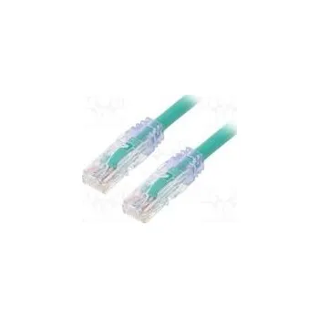 Síťový kabel Patch cord TX6A™ 10Gig,U/UTP 6a drát Cu PVC zelená Dél 0,5m