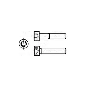 Spojovací materiál Šroub 1/4"x7/8" DIN 912 Hlava rýhovaná,válcová imbus ocel