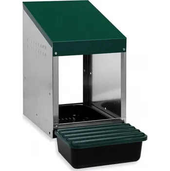 GAUN Kukaň pro slepice jednomístná s plastovým víkem 27 x 52,5 x 42,5 cm