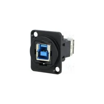 Elektrická zásuvka Spojka USB A zásuvka,USB B zásuvka FT V USB 3.0 kov 19x24mm