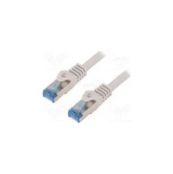 Síťový kabel Patch cord S/FTP 6a lanko Cu LSZH šedá 1m 26AWG