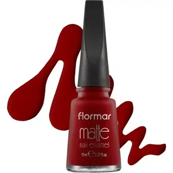 Přípravek na nehty Flormar lak na nehty Matte, 11ml, č.M08, Luxorious Cerise