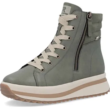 Dámské kozačky Dámská kotníková obuv RIEKER W3870-54 zelená W5 41