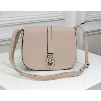 Malá kabelka David Moda s klopou tm. béžová L4976