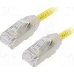 Patch cord F/UTP,TX6A-28™ 6a drát Cu LSZH žlutá Dél 0,5m