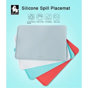 Podložka pod misku Silikonová podložka pod misku pro psa Barva: Bílá