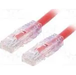 Patch cord TX6A™ 10Gig,U/UTP 6a drát Cu PVC červená Dél 3m