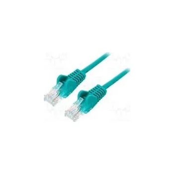 Síťový kabel Patch cord U/UTP 5e lanko Cu PVC zelená 0,5m
