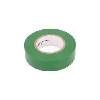 Lepicí páska Páska elektroizolační W 19mm L 20m Thk 0,15mm zelená 220%