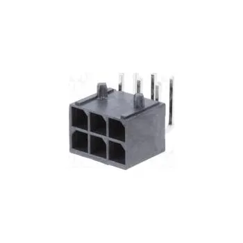 Elektronická součástka Socket wire-board male Mega-Fit 5.7mm PIN 6 UL94V-0 23A THT