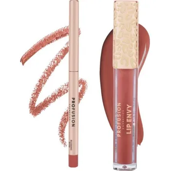Přípravek na rty Profusion duo na rty, lesk + tužka, Blushing Rose, 3,5ml + 0,3g