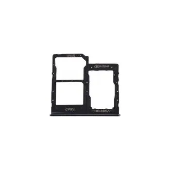SIM Card Tray + SIM Card Tray + Micro SD Card Tray for Galaxy A40 (Black)