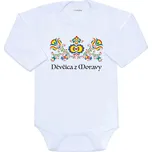 New Baby Dětské body s potiskem Lidový vzor Děvčica z Moravy Vel. 56