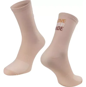 Pánská móda FORCE Ponožky Force Love Your Ride velikost S - M barva krémová
