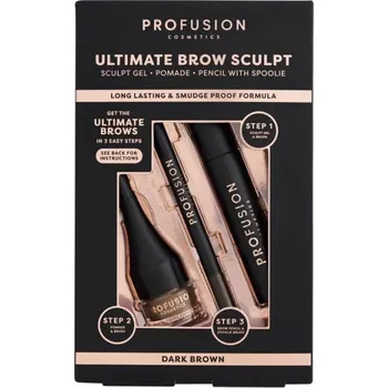 Přípravek na oči Profusion set na úpravu obočí Ultimate Brow Sculpt, 0,07g + 1,8g + 4ml