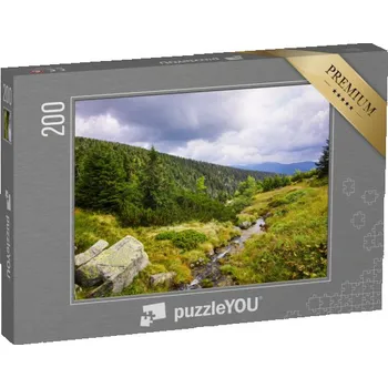 Puzzle puzzle 200 dílků „Pramen řeky Labe, Krkonoše, Česká republika“
