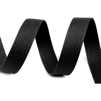 Keprovka - tkaloun šíře 14 mm černá 50 m