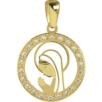 Přívěsek Brilio Zlatý přívěsek se zirkony Madona 14/641.153ZIR + 2 měsíce na vrácení zboží