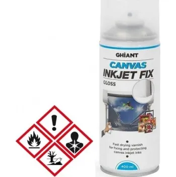 Barva ve spreji Ghiant - Závěrečný lak ve spreji na plátno - 400 ml - lesklý