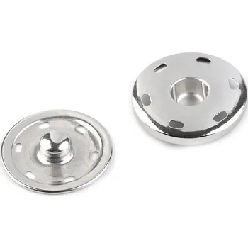 Knoflík Kovové patentky / druky Ø30 mm nikl 5 pár