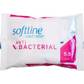Softline vlhčené antibakteriální ubrousky, 25ks