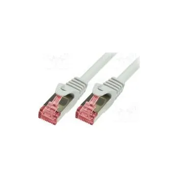 Síťový kabel Patch cord S/FTP 6 lanko Cu LSZH bílá 1m 27AWG