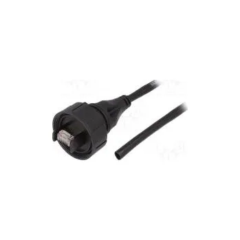 Síťový kabel Patch cord 3m Buccaneer Ethernet PIN 8 zlacený 1,5A IP68