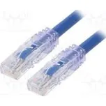 Patch cord TX6A™ 10Gig,U/UTP 6a drát Cu PVC modrá Dél 2m