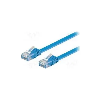 Síťový kabel Patch cord U/UTP 6 lanko Cu PVC modrá Dél 3m 32AWG