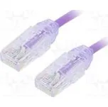Patch cord TX6-28™,U/UTP 6 lanko Cu LSZH fialová Dél 1m