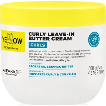 Vlasová regenerace Yellow Professional Alfaparf CURLY LEAVE IN BUTTER CREAM 500 ml - CURLS YELLOW PROFESSIONAL