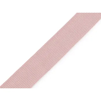 Textilní guma Pruženka s rypsovým vzorem / ramínková šíře 20 mm starorůžová sv. 18 m