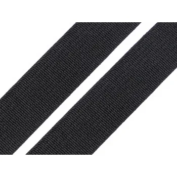 Textilní guma Pruženka tkaná šíře 15 mm černá 25 m