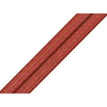 Textilní guma Lemovací pruženka půlená šíře 18 mm hnědá 5 m