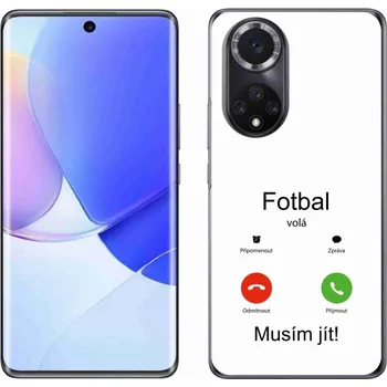 Pouzdro na mobilní telefon Gelový kryt mmCase na Huawei Nova 9 - fotbal volá bílé pozadí