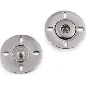 Knoflík Designové patentky / druky Ø25 mm nikl 10 pár